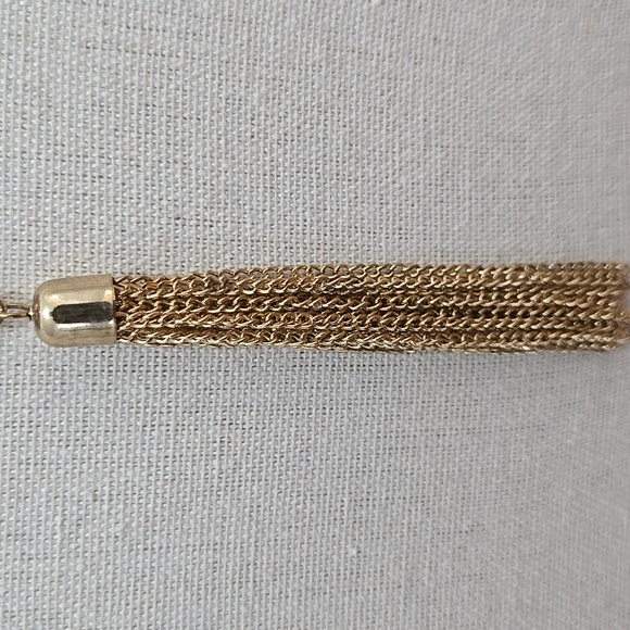 FAUX OPAL TASSEL PENDANT NECKLACE - Picture 3 of 5